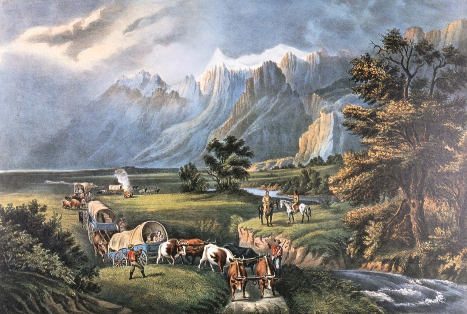 Rocky Mountains: Emigrants Crossing the Plains